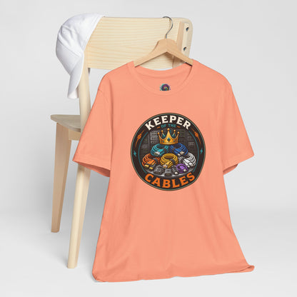Keeper of the Cables T-Shirt – Funny Tech Dad Cable Tee