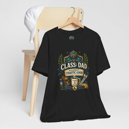 Chaotic Good Dad T-Shirt – RPG Gamer Dad Graphic Tee