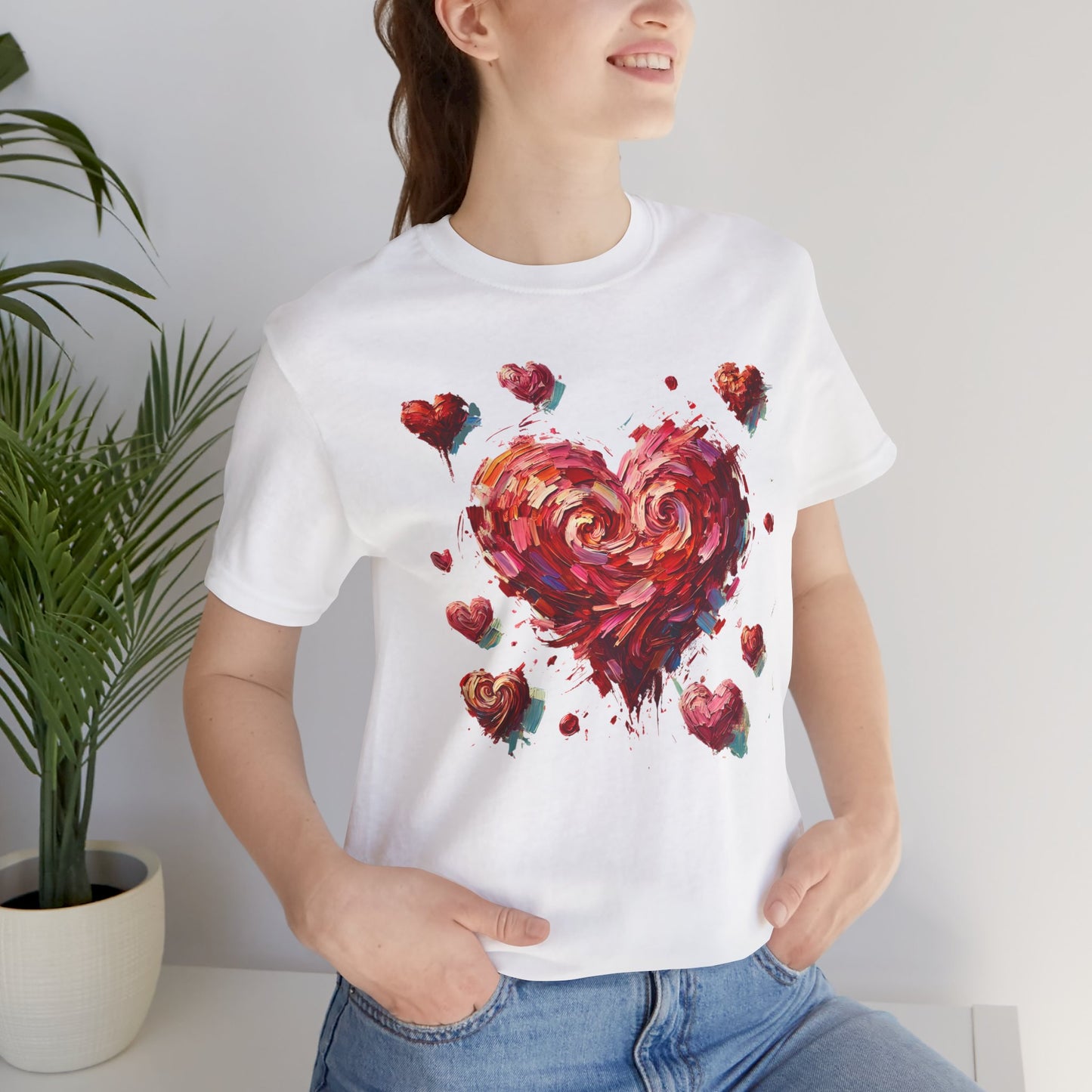 Impressionistic Heart T-Shirt – Artistic Valentine's Day Tee