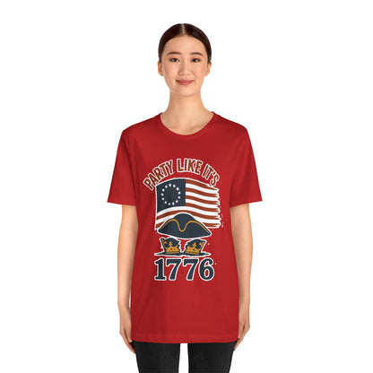 Party Like It’s 1776 T-Shirt – Revolutionary Spirit USA Tee - WhimSpin - https://whimspin.com