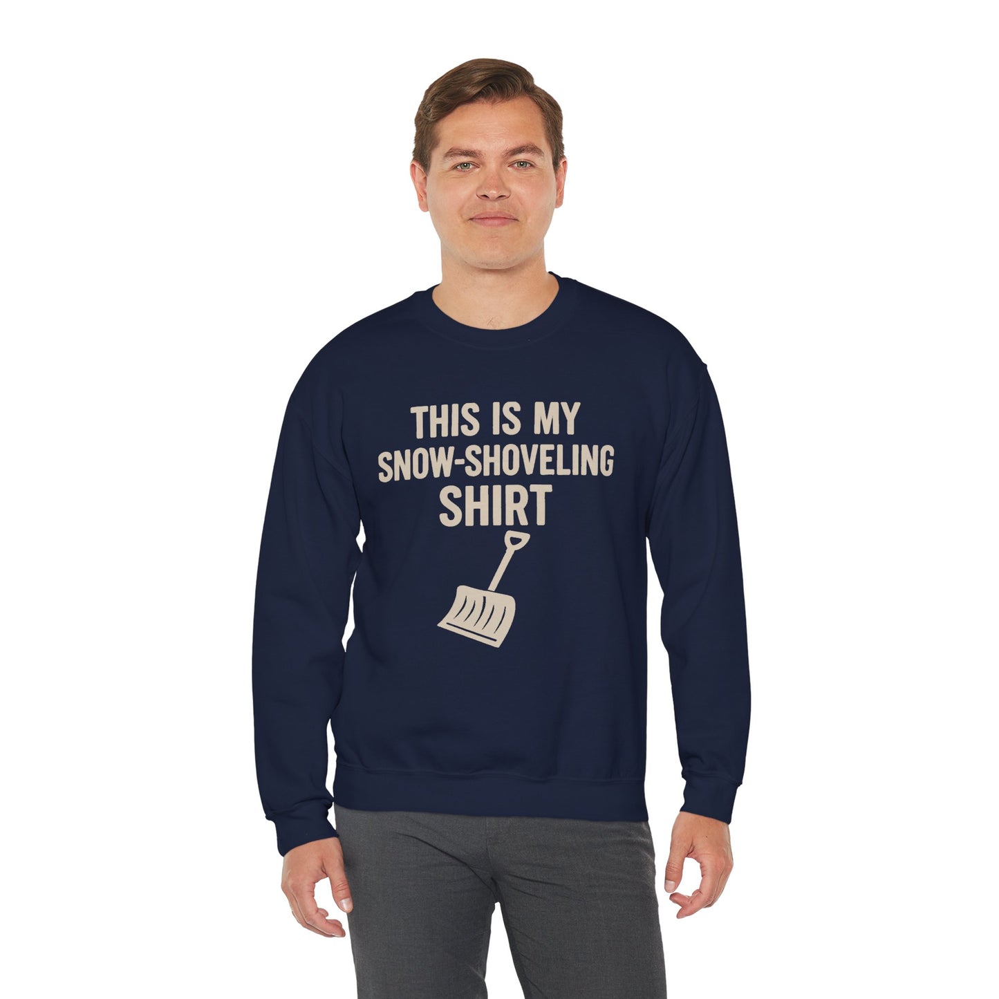 This Is My Snow-Shoveling Shirt – Funny Winter Chore Sweatshirt