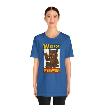 W Is for Werewolf T-Shirt – Cute Werewolf Shirt from Monster Alphabet