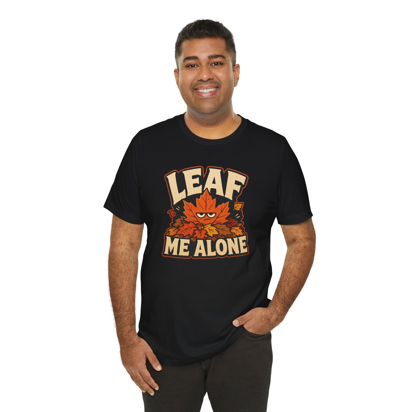 Leaf Me Alone T-Shirt – Funny Fall Introvert Leaves Tee