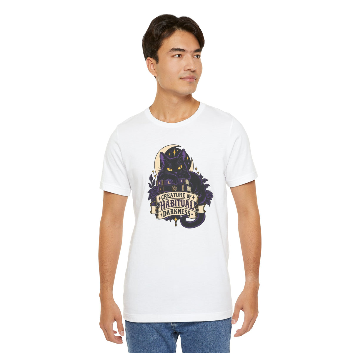 Creature of Habitual Darkness T-Shirt – Black Cat Goth Tee