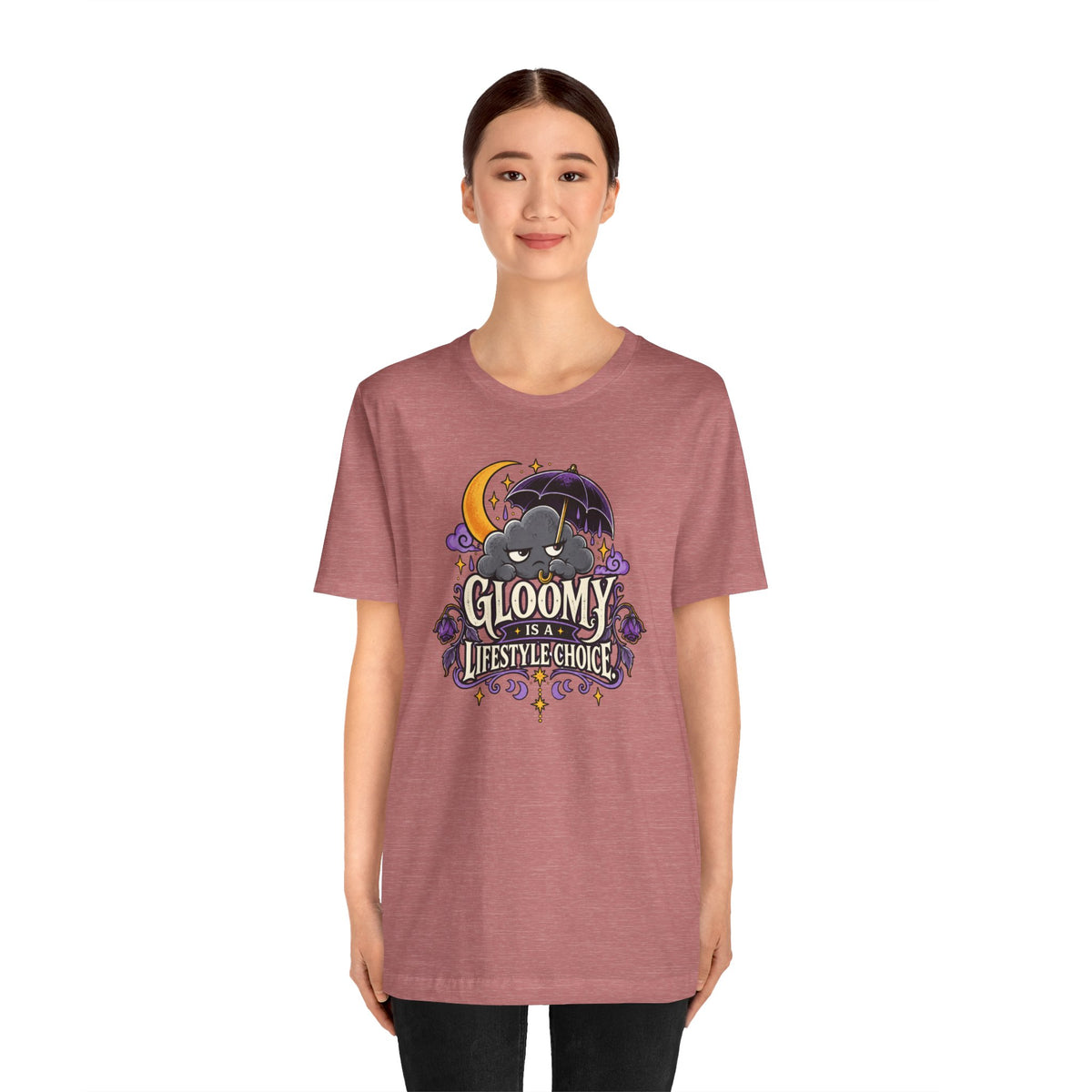 Gloomy Is a Lifestyle Choice T-Shirt – Funny Goth Halloween Tee