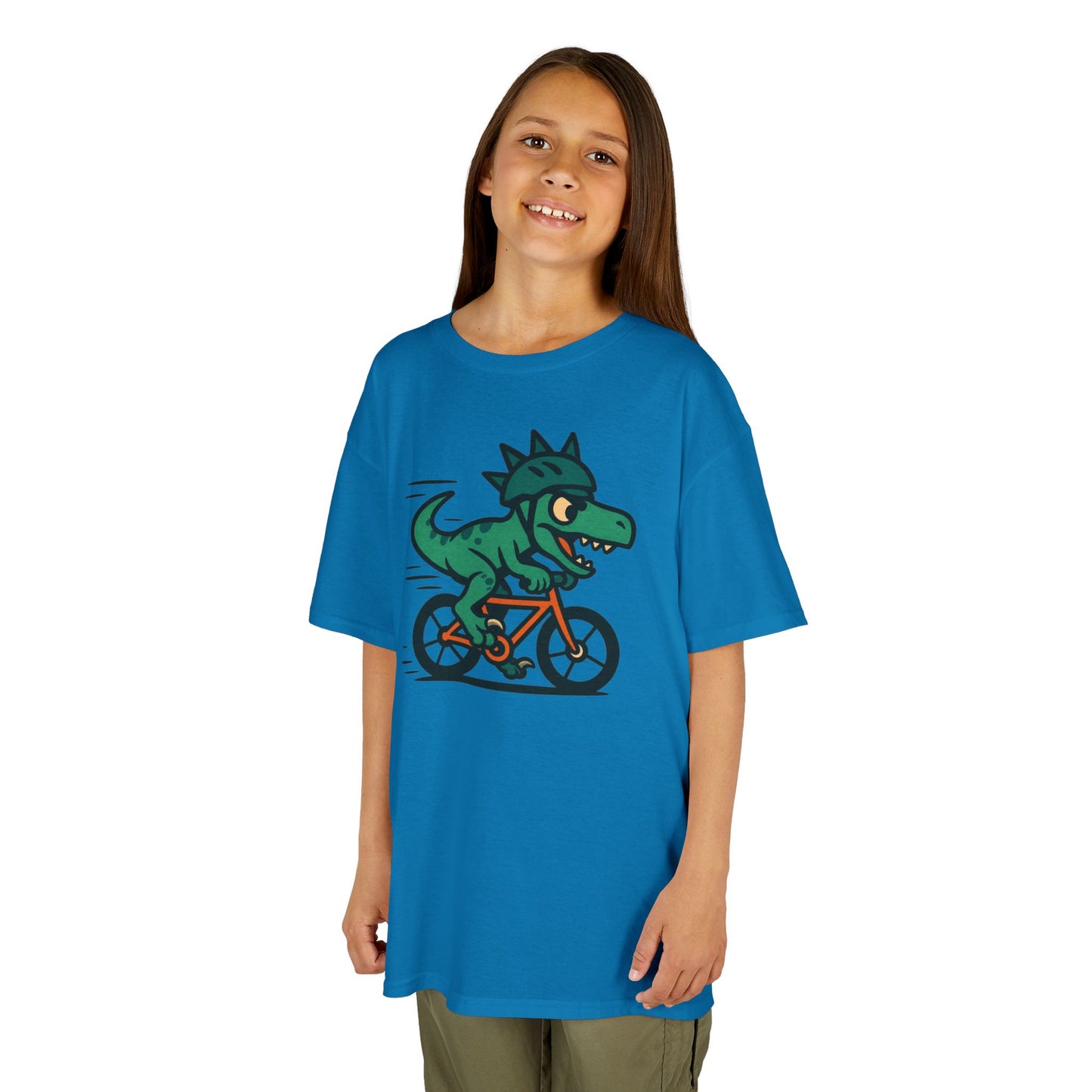 Kids Velociraptor Bike T-Shirt – Funny Dino Velo Tee