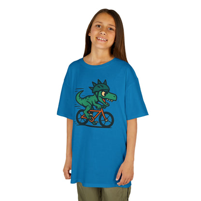Kids Velociraptor Bike T-Shirt – Funny Dino Velo Tee