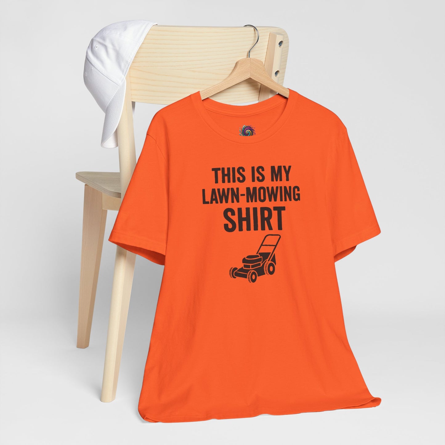 Lawn Mowing Tee – Funny Shirt Summer Yard Work T-shirt with Mower Graphic