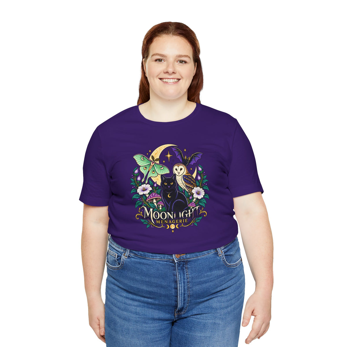 Moonlight Menagerie T-Shirt – Witchy Nocturnal Animals Tee