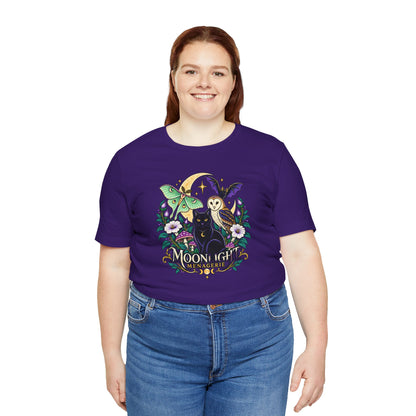 Moonlight Menagerie T-Shirt – Witchy Nocturnal Animals Tee