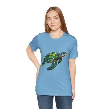 Geometric Sea Turtle T-Shirt – Eco Ocean Vibes Graphic Tee - WhimSpin - https://whimspin.com