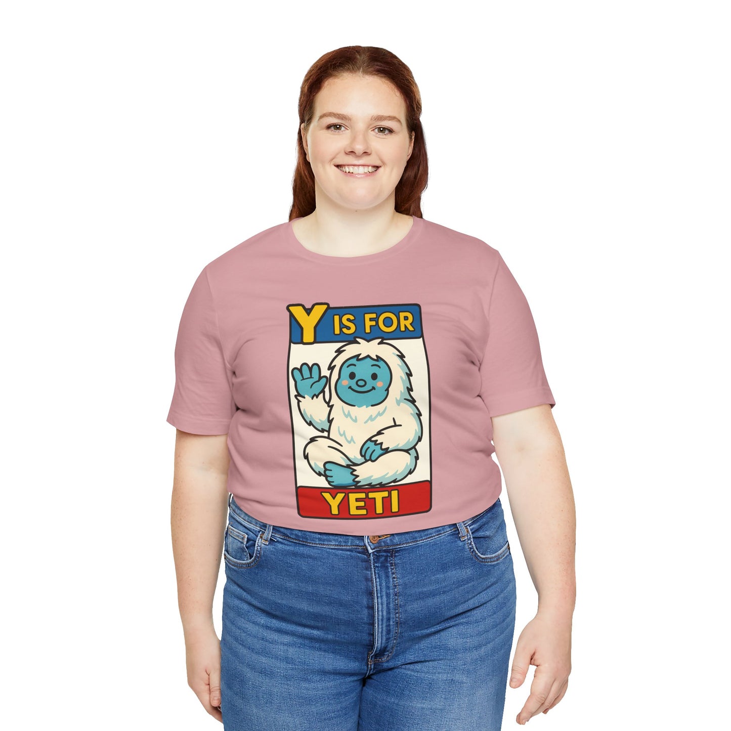 Y Is for Yeti T-Shirt – Cute Winter Monster Tee from the Monster Alphabet Series
