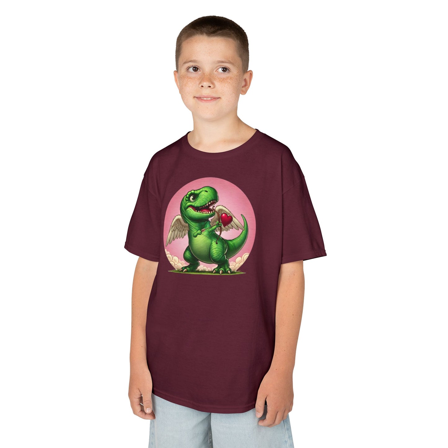Cupidsaurus Rex Kids T-Shirt – Cute Dinosaur Valentine’s Day Tee for Kids