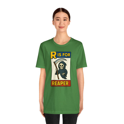 R Is for Reaper T-Shirt – Cute Grim Reaper Shirt from the Monster Alphabet Series