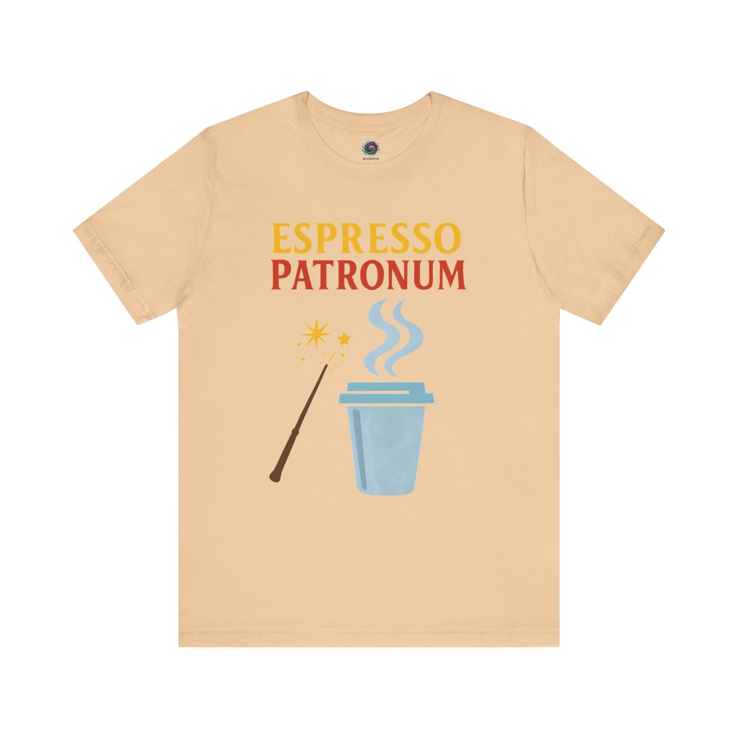 Espresso Patronum T-Shirt – Funny Coffee & Wizard Parody Tee