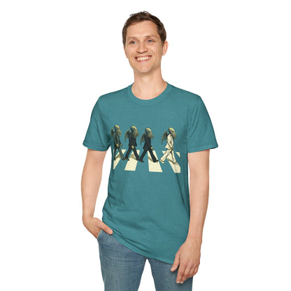 Cthulhu Crossing T-Shirt – Beatles Abbey Road Parody Tee | WhimSpin - WhimSpin - https://whimspin.com