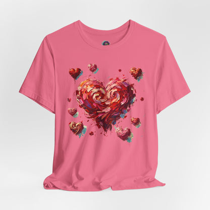 Impressionistic Heart T-Shirt – Artistic Valentine's Day Tee