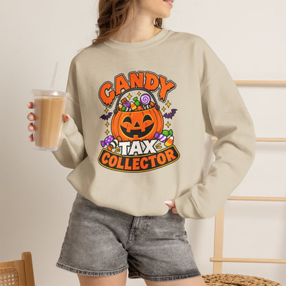 Candy Tax Collector Sweatshirt – Funny Halloween Parent Crewneck