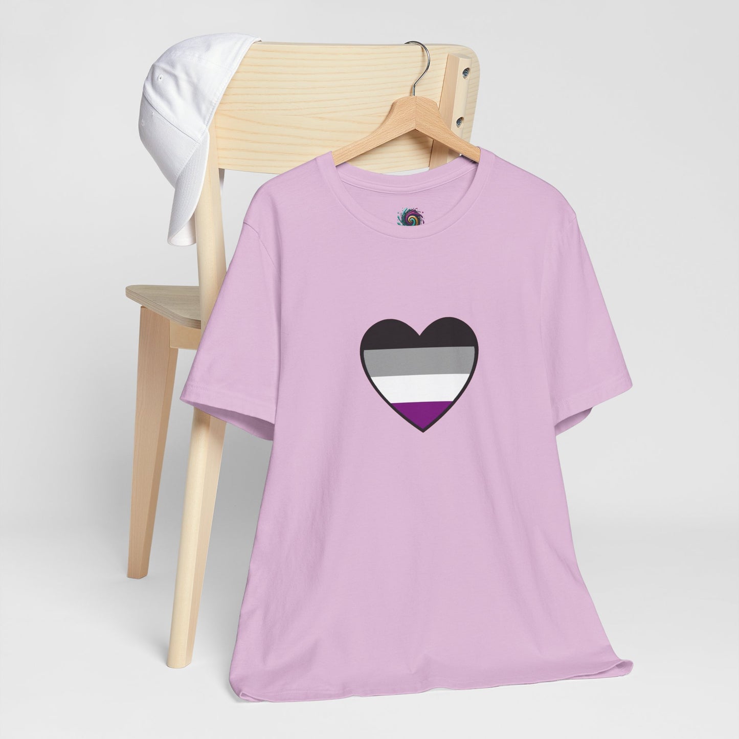 Asexual Pride Flag Heart T-Shirt – Ace Flag LGBTQ+ Graphic Tee