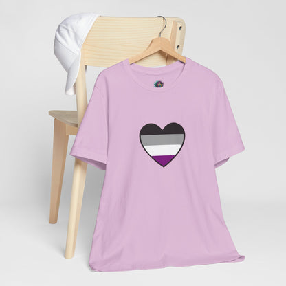 Asexual Pride Flag Heart T-Shirt – Ace Flag LGBTQ+ Graphic Tee
