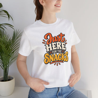 Just Here for the Snacks T-Shirt – Funny Halloween Foodie Tee