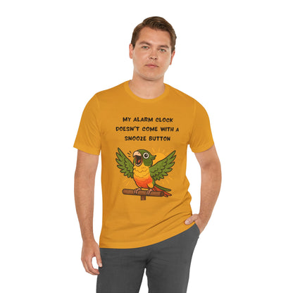 Funny Parrot Tee | Cute Animal Graphic T-Shirt, My Alarm Clock Doesn't Come With a Snooze Button, Gift for Bird Lovers, Humorous [...]