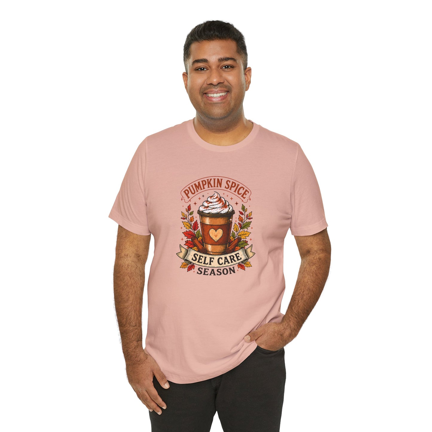 Pumpkin Spice Self Care Season T-Shirt – Funny Fall Coffee Tee