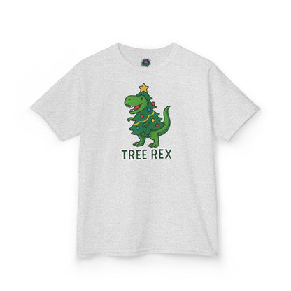 Tree Rex Kids’ Christmas T-Shirt – Cute Dino Holiday Tee