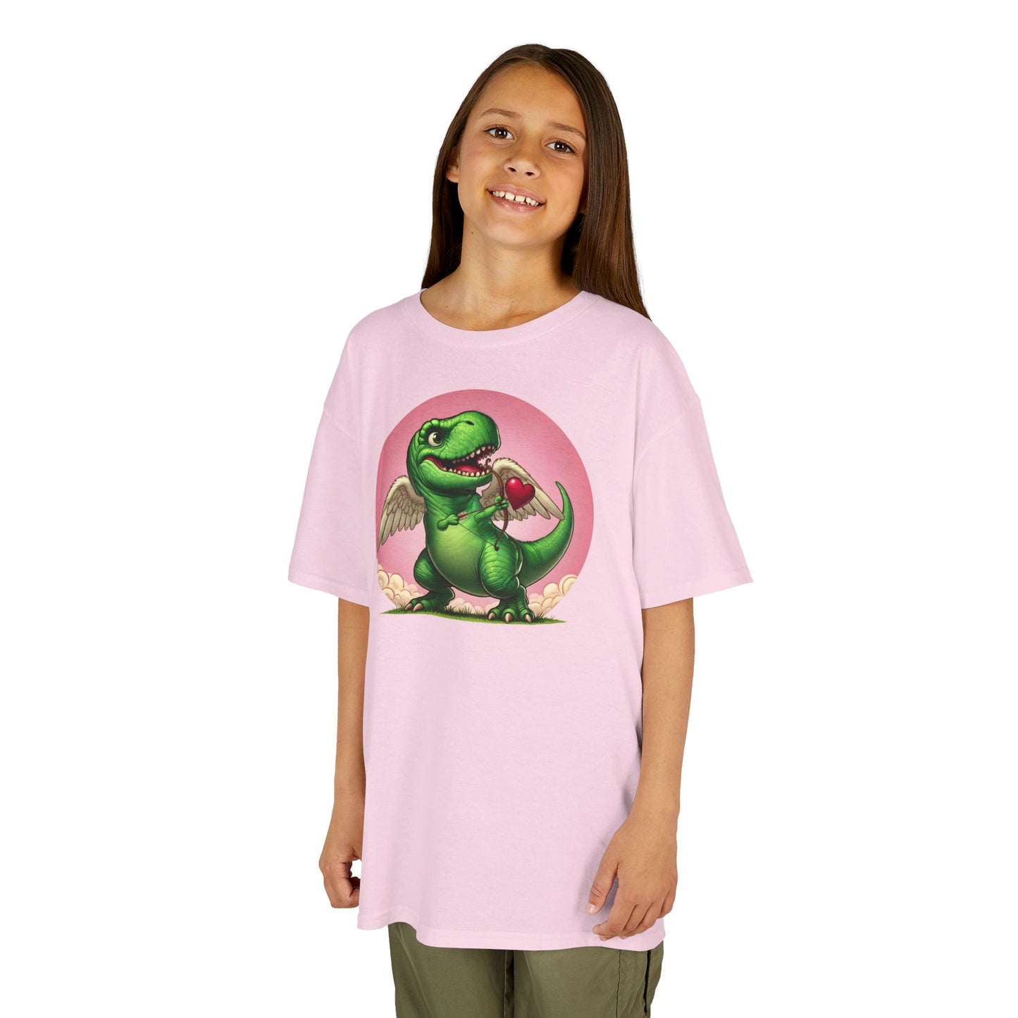 Cupidsaurus Rex Kids T-Shirt – Cute Dinosaur Valentine’s Day Tee for Kids