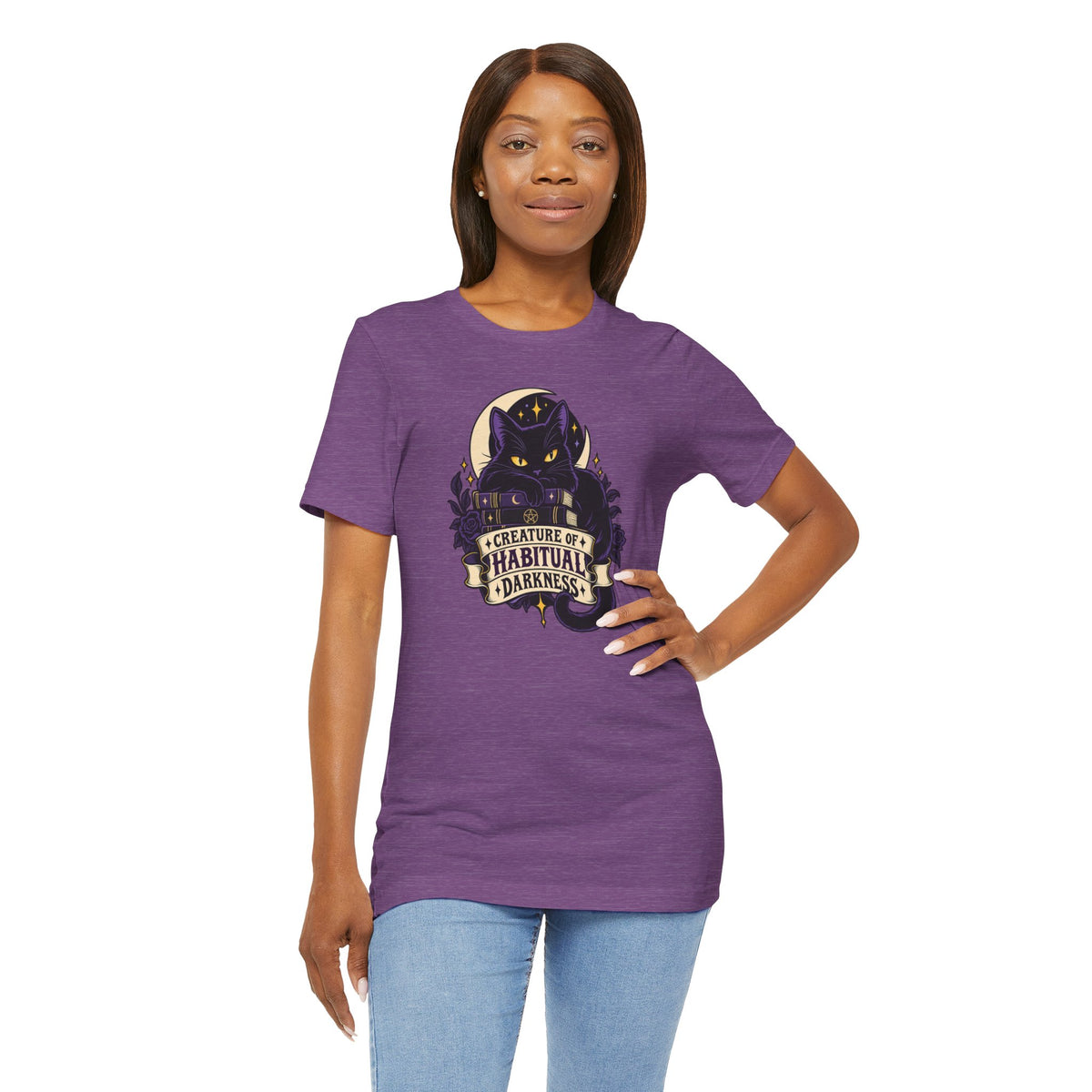 Creature of Habitual Darkness T-Shirt – Black Cat Goth Tee