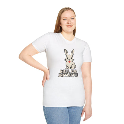 Roll for Initiative T-Shirt – Killer Bunny Humor Gaming Tee