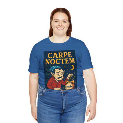 Carpe Noctem Vampire T-Shirt – Funny Halloween Tee for Night Owls
