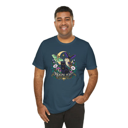 Moonlight Menagerie T-Shirt – Witchy Nocturnal Animals Tee