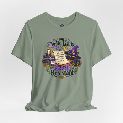 My To-Do List Is Spell Resistant T-Shirt – Funny Witchy ADHD Tee