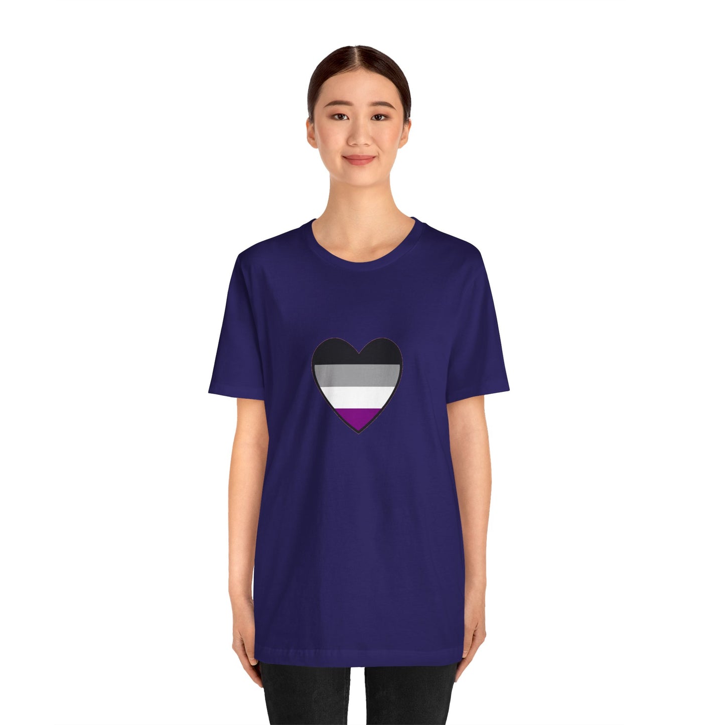 Asexual Pride Flag Heart T-Shirt – Ace Flag LGBTQ+ Graphic Tee