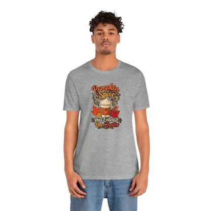Pumpkin Spice Has Entered the Chat T-shirt - Funny Fall Coffee Tee