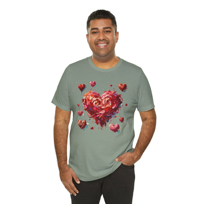 Impressionistic Heart T-Shirt – Artistic Valentine's Day Tee