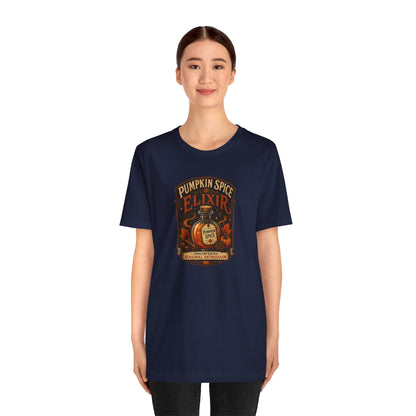Pumpkin Spice Elixir T-Shirt – Funny Witchy Fall Coffee Tee