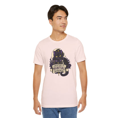 Creature of Habitual Darkness T-Shirt – Black Cat Goth Tee