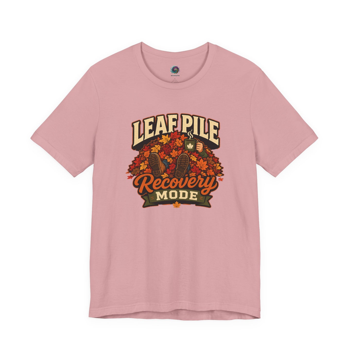Leaf Pile Recovery Mode T-Shirt – Funny Fall Leaves Tee