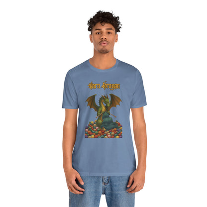 Yarn Dragon T-Shirt – Funny Knitting Dragon Shirt for Yarn Lovers