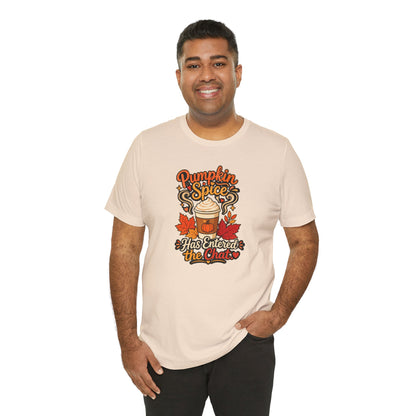 Pumpkin Spice Has Entered the Chat T-shirt - Funny Fall Coffee Tee