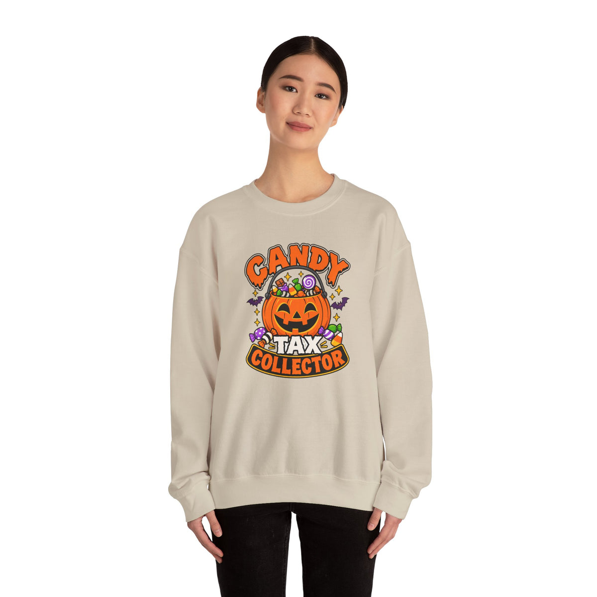 Candy Tax Collector Sweatshirt – Funny Halloween Parent Crewneck