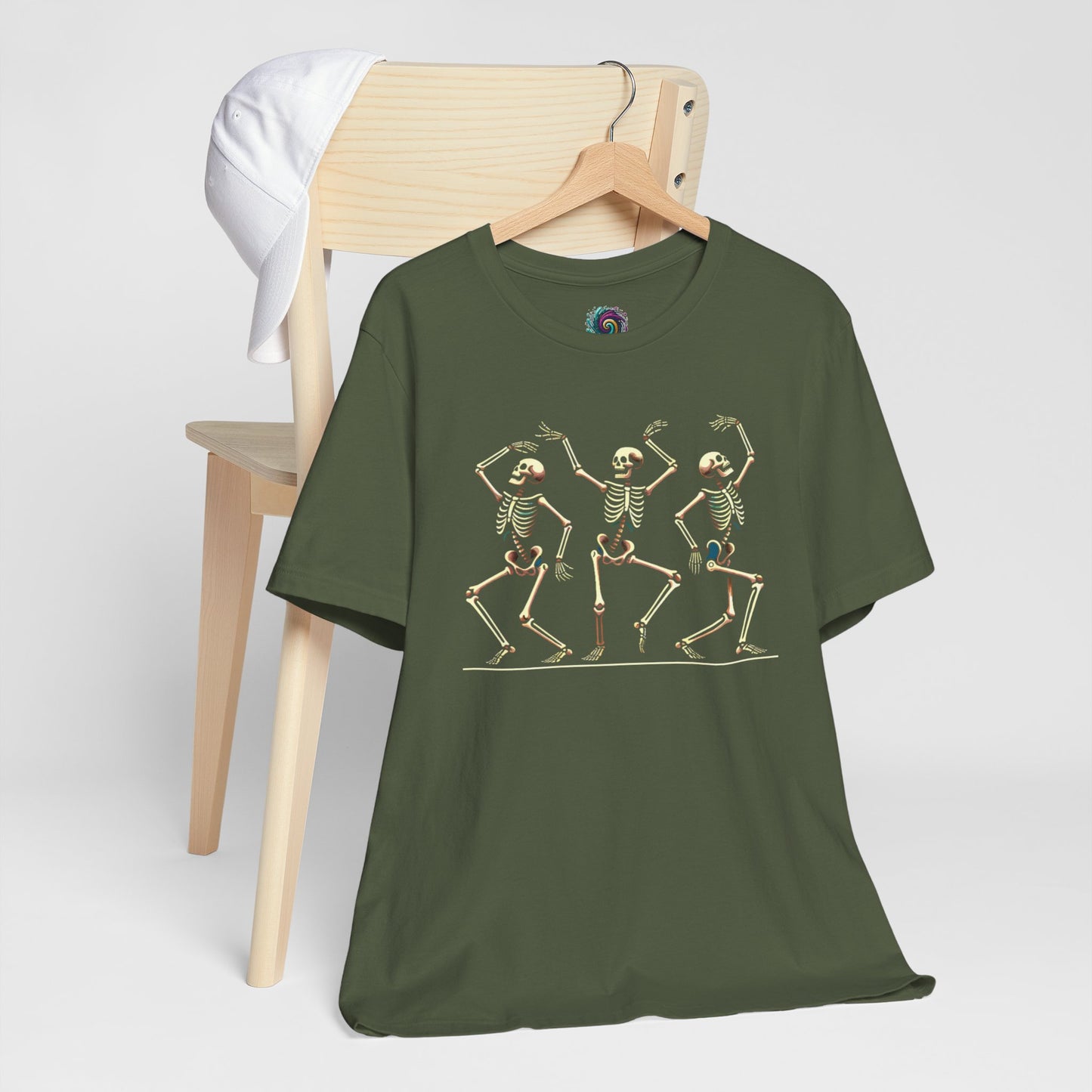 Dancing Skeleton T-Shirt – Funny Halloween Skeleton Shirt for Spooky Season