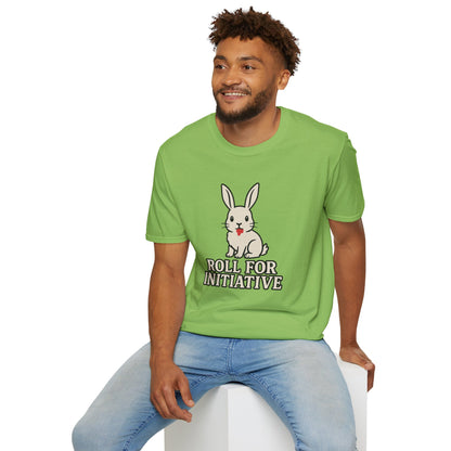 Roll for Initiative T-Shirt – Killer Bunny Humor Gaming Tee
