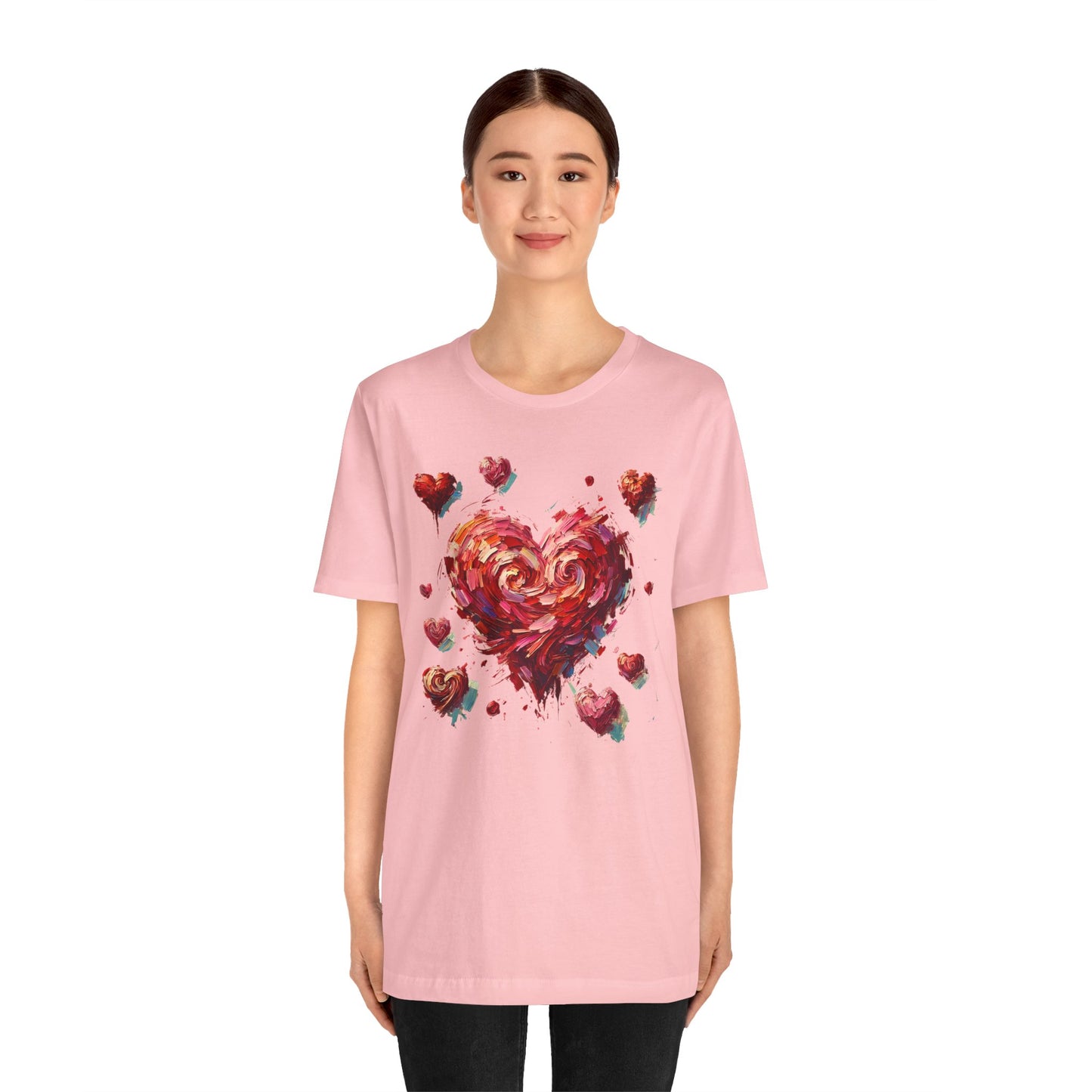 Impressionistic Heart T-Shirt – Artistic Valentine's Day Tee