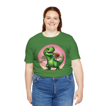 Cupidsaurus Rex T-Shirt – Funny Dinosaur Cupid Valentine’s Day Tee