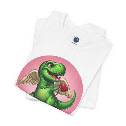 Cupidsaurus Rex T-Shirt – Funny Dinosaur Cupid Valentine’s Day Tee