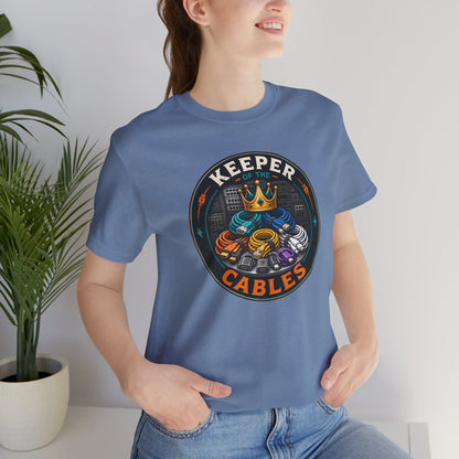 Keeper of the Cables T-Shirt – Funny Tech Dad Cable Tee