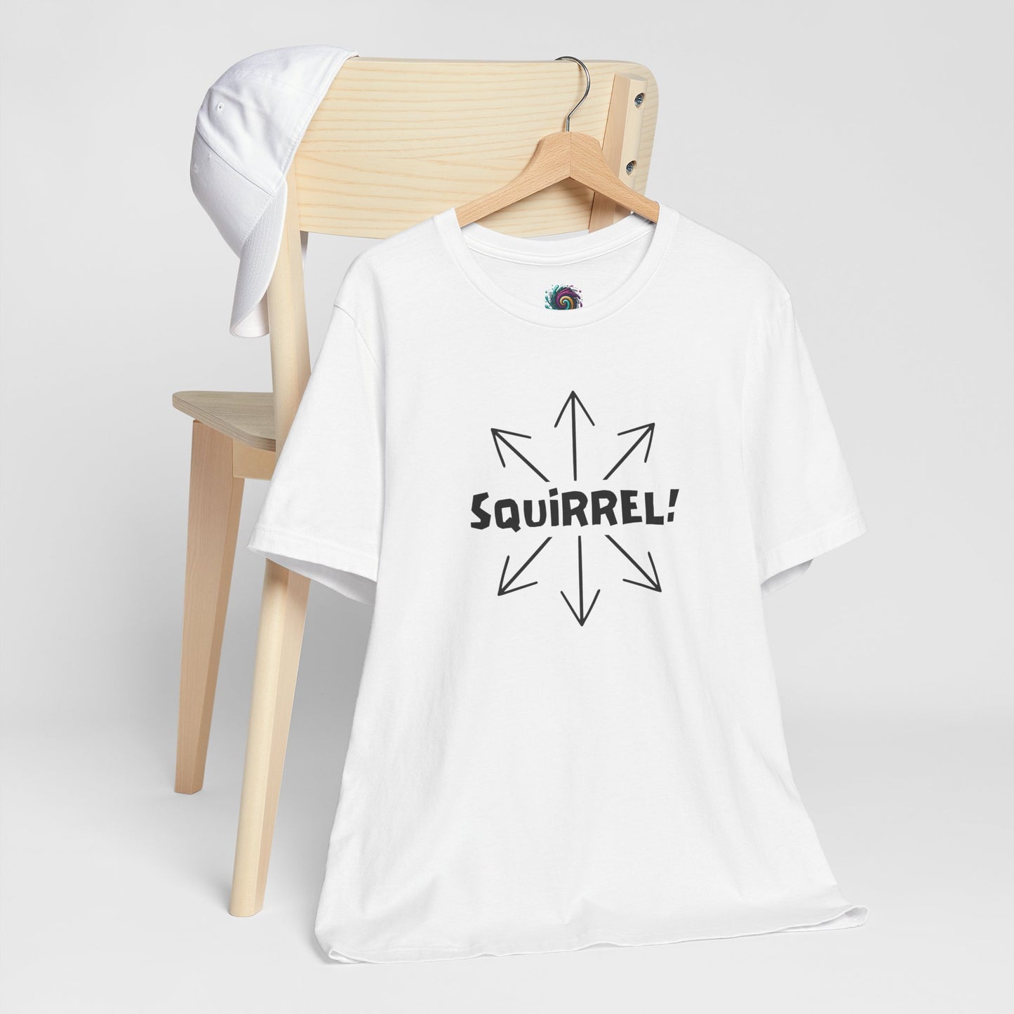 Squirrel! Distracted Mind T-Shirt – Funny Attention Graphic Tee